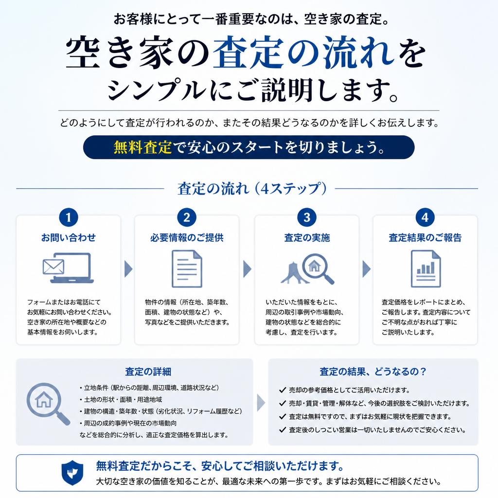 迅速な不動産査定の流れ